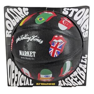 MARKET X THE ROLLING STONES WORLDWIDE OFFICIAL BASKETBALL 29.5" REGULATION SIZE